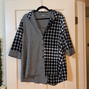 Women’s Habitat Monochrome Checkered Shirt L